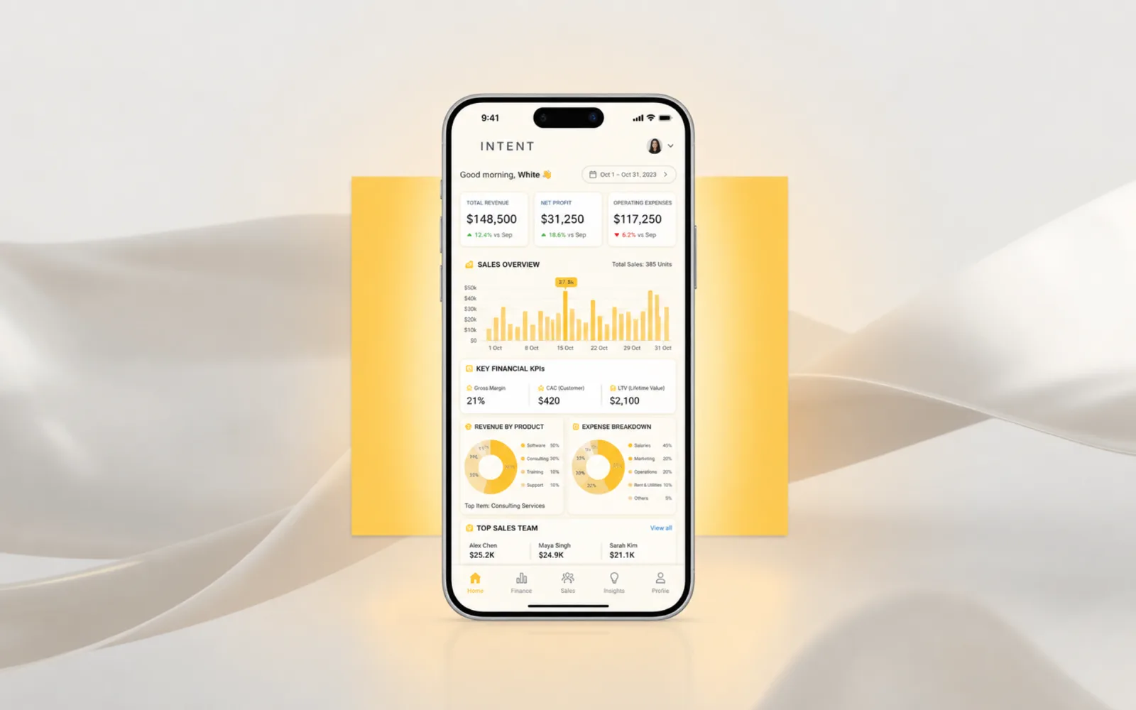 Financial Dashboard Illustration