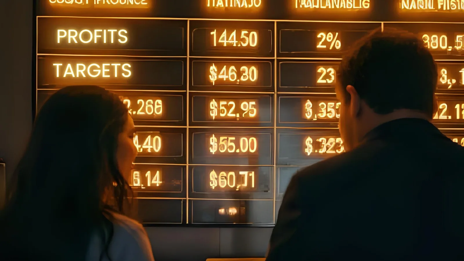 Financial goals metrics